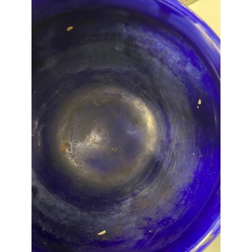 GRANDE VASO CERAMICA Revelli SCI LAVENO CHACHEPOT VINTAGE BLU COBALTO ø34cm '900