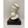 SCULTURA PORCELLANA MADONNA GESU BAMBINO Rosenthal 18cm/h BASAMENTO LEGNO '900