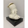 SCULTURA PORCELLANA MADONNA GESU BAMBINO Rosenthal 18cm/h BASAMENTO LEGNO '900