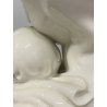SCULTURA PORCELLANA MADONNA GESU BAMBINO Rosenthal 18cm/h BASAMENTO LEGNO '900