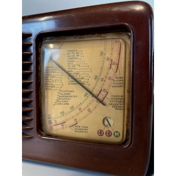 ANTICA RadioMarelli FIDO Mod. 9U65 A VALVOLE BACHELITE Supereterodina ANNI '50