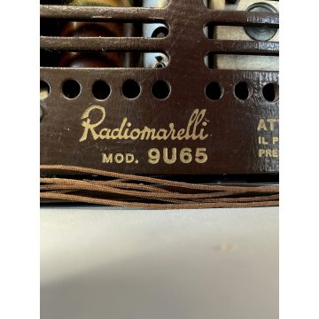 ANTICA RadioMarelli FIDO Mod. 9U65 A VALVOLE BACHELITE Supereterodina ANNI '50