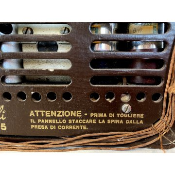 ANTICA RadioMarelli FIDO Mod. 9U65 A VALVOLE BACHELITE Supereterodina ANNI '50