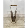 PORTARIVISTE VINTAGE OTTONE TRAFORATO BAMBOO MAGAZINE HOLDER Carl Auböck STILE
