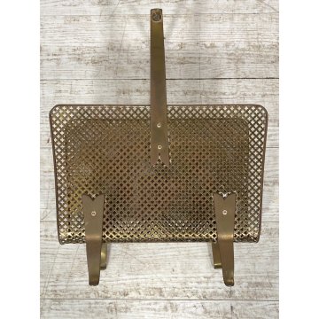 PORTARIVISTE VINTAGE OTTONE TRAFORATO BAMBOO MAGAZINE HOLDER Carl Auböck STILE