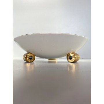 ANTICA BOWL ALZATA CERAMICA Lavenia DESIGN G. Andlovitz DECORO FIORITO ART DECO