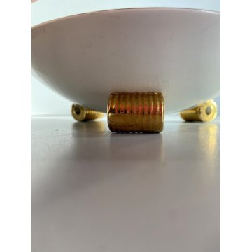 ANTICA BOWL ALZATA CERAMICA Lavenia DESIGN G. Andlovitz DECORO FIORITO ART DECO