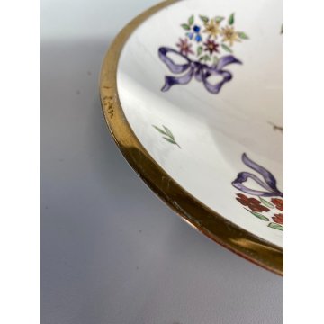 ANTICA BOWL ALZATA CERAMICA Lavenia DESIGN G. Andlovitz DECORO FIORITO ART DECO