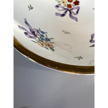 ANTICA BOWL ALZATA CERAMICA Lavenia DESIGN G. Andlovitz DECORO FIORITO ART DECO