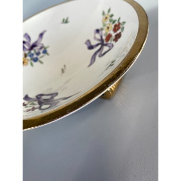 ANTICA BOWL ALZATA CERAMICA Lavenia DESIGN G. Andlovitz DECORO FIORITO ART DECO