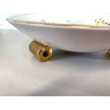 ANTICA BOWL ALZATA CERAMICA Lavenia DESIGN G. Andlovitz DECORO FIORITO ART DECO