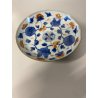 ANTICO PIATTINO PORCELLANA Imari BLU COBALTO ROSSO ZAFFERANO ORO ARTE ORIENTALE