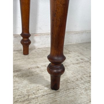 ANTICO PICCOLO TAVOLINO LEGNO NOCE EPOCA '800 TAVOLO GIOCO CONSOLLE CASSETTO