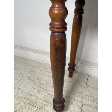 ANTICO PICCOLO TAVOLINO LEGNO NOCE EPOCA '800 TAVOLO GIOCO CONSOLLE CASSETTO