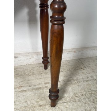 ANTICO PICCOLO TAVOLINO LEGNO NOCE EPOCA '800 TAVOLO GIOCO CONSOLLE CASSETTO