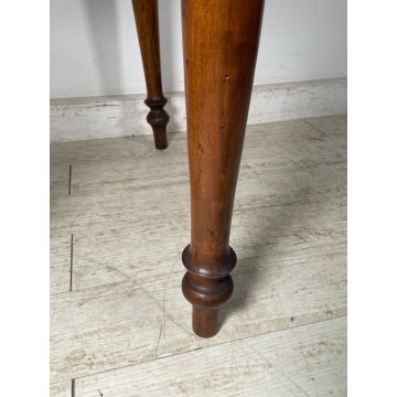 ANTICO PICCOLO TAVOLINO LEGNO NOCE EPOCA '800 TAVOLO GIOCO CONSOLLE CASSETTO