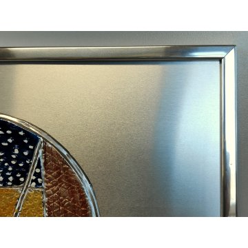 QUADRO BASSORILIEVO Giuseppe Migneco MULTIPLO 42/200 Pescata di Sarde ARGENTO