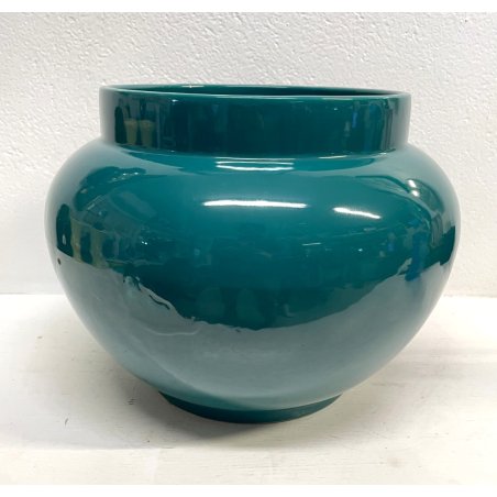 GRANDE VASO CERAMICA VERDE SCI CACHEPOT LAVENO DESIGN 1900 VINTAGE PORTA FIORI