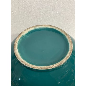 GRANDE VASO CERAMICA VERDE SCI CACHEPOT LAVENO DESIGN 1900 VINTAGE PORTA FIORI