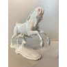 FIGURA CAVALLO GALOPPO PORCELLANA Rosenthal T. Karner   773 WHITE HORSE 15 cm/h