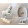 FIGURA CAVALLO GALOPPO PORCELLANA Rosenthal T. Karner   773 WHITE HORSE 15 cm/h