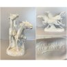 FIGURA CAVALLI al GALOPPO PORCELLANA MH. Fritz  FREEDOM WHITE HORSES 27 cm/h ca