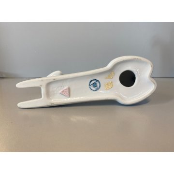 STATUETTA PORCELLANA BIANCA Royal Dux DESIGN Jaroslav Jezek CAT FIGURE BOEMIA