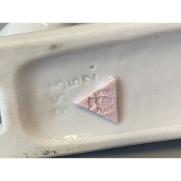 STATUETTA PORCELLANA BIANCA Royal Dux DESIGN Jaroslav Jezek CAT FIGURE BOEMIA