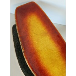 Coppia MANIGLIA Rame Smaltato DESIGN Paolo De Poli 1950 maniglie complete PORTA