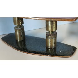 Coppia MANIGLIA Rame Smaltato DESIGN Paolo De Poli 1950 maniglie complete PORTA