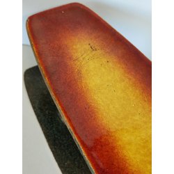 Coppia MANIGLIA Rame Smaltato DESIGN Paolo De Poli 1950 maniglie complete PORTA