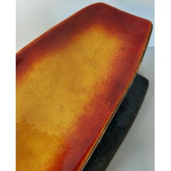 Coppia MANIGLIA Rame Smaltato DESIGN Paolo De Poli 1950 maniglie complete PORTA