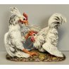 SCULTURA CERAMICA Carlo Mollica ANNI 40 Galli Combattenti STATUE Fighting Cocks