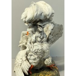 SCULTURA CERAMICA Carlo Mollica ANNI 40 Galli Combattenti STATUE Fighting Cocks