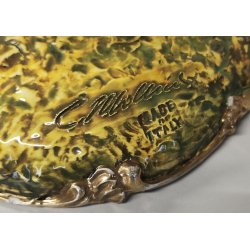 SCULTURA CERAMICA Carlo Mollica ANNI 40 Galli Combattenti STATUE Fighting Cocks