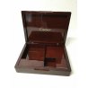 CARTIER KIT GIOIELLIERE OROLOGIAIO LEGNO MOGANO LACCATO LENTE MONOCOLO VINTAGE
