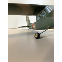 AEROMODELLO MODELLINO SIAI MARCHETTI SM 1019 AEROAUTICA MILITARE METALLO 20,5 cm