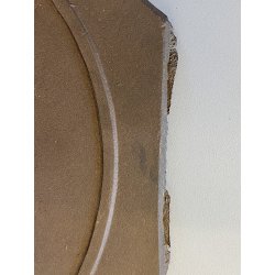 PLACCA COMMEMORATIVA OTTAGONALE BASSORILIEVO METALLO BRONZATO AEREI ø 25 cm '900