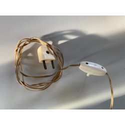 LAMPADA TAVOLO ABATJOURS SCULTURA PORCELLANA V.B.C.M. SMALTO  42 cm LIBERTY '900