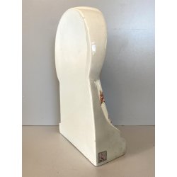 SCULTURA CERAMICA a COLAGGIO VOLTO MADONNA Mater Dulcis IGNI FORNACE TORINO '30