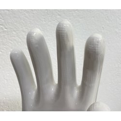 SET 3 STAMPI CERAMICA GUANTO PIRELLI ITALY 1980 MANO LATTICE