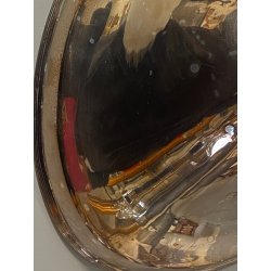 CENTROTAVOLA COPPA ALZATA OVALE Carlo Mozzoni ARGENTATO MID CENTURY 19 cm/h