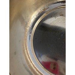 SECCHIELLO CHAMPAGNE Carlo Mozzoni RAFFRESCATORE ARGENTATO MID CENTURY ø 30 cm