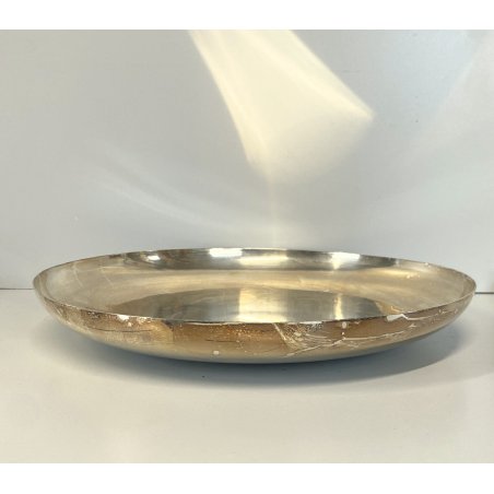 CENTROTAVOLA PIATTO ROTONDO ARGENTATO Carlo Mozzoni DESIGN MID CENTURY ø 34 cm