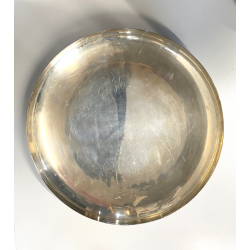 CENTROTAVOLA PIATTO ROTONDO ARGENTATO Carlo Mozzoni DESIGN MID CENTURY ø 34 cm