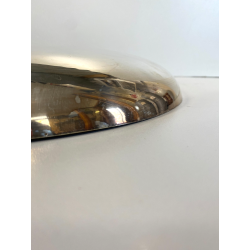 CENTROTAVOLA PIATTO ROTONDO ARGENTATO Carlo Mozzoni DESIGN MID CENTURY ø 34 cm