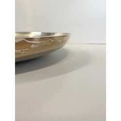 CENTROTAVOLA PIATTO ROTONDO ARGENTATO Carlo Mozzoni DESIGN MID CENTURY ø 34 cm