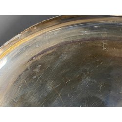 CENTROTAVOLA PIATTO ROTONDO ARGENTATO Carlo Mozzoni DESIGN MID CENTURY ø 34 cm