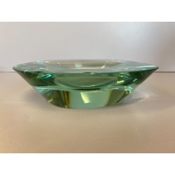 SVUOTA TASCHE BOWL CRISTALLO MOLATO FONTANA ARTE FIRMATA 'FX' 1950's