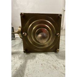 COPPIA APPLIQUE ESTERNO METALLO DORATO VETRO MOLATO WALL LAMP MID CENTURY MODERN